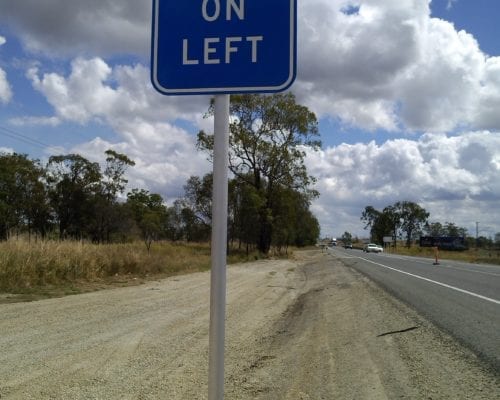 76OD Aluminium Frangible Pole, Rockhampton QLD