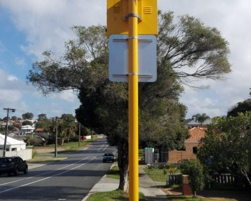 Frangible Pole - school zone project Victoria